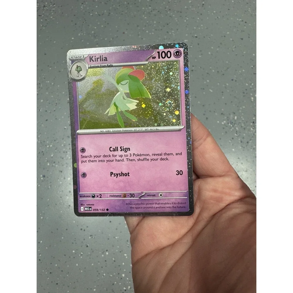 Kirlia (Cosmos Holo) FART SWIRL 🌀059/132 Pokemon Cards Near Mint